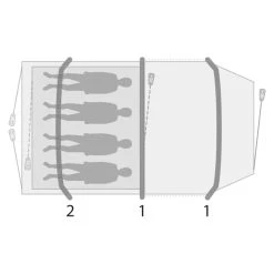 Outwell STARHILL 4A - Familienzelt -Marmot Shop 5638031667 q starhill 4a outwell 24