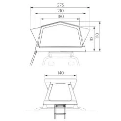 Dometic TRT 140 AIR - Dachzelt -Marmot Shop 5638037077 k trt 140 air dometic 24